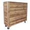 Ejoy 40'' x 36'' x 12'' Wood Planter Box w/ Wheels RCWPlanterBox_40x36x12 - alternate 1